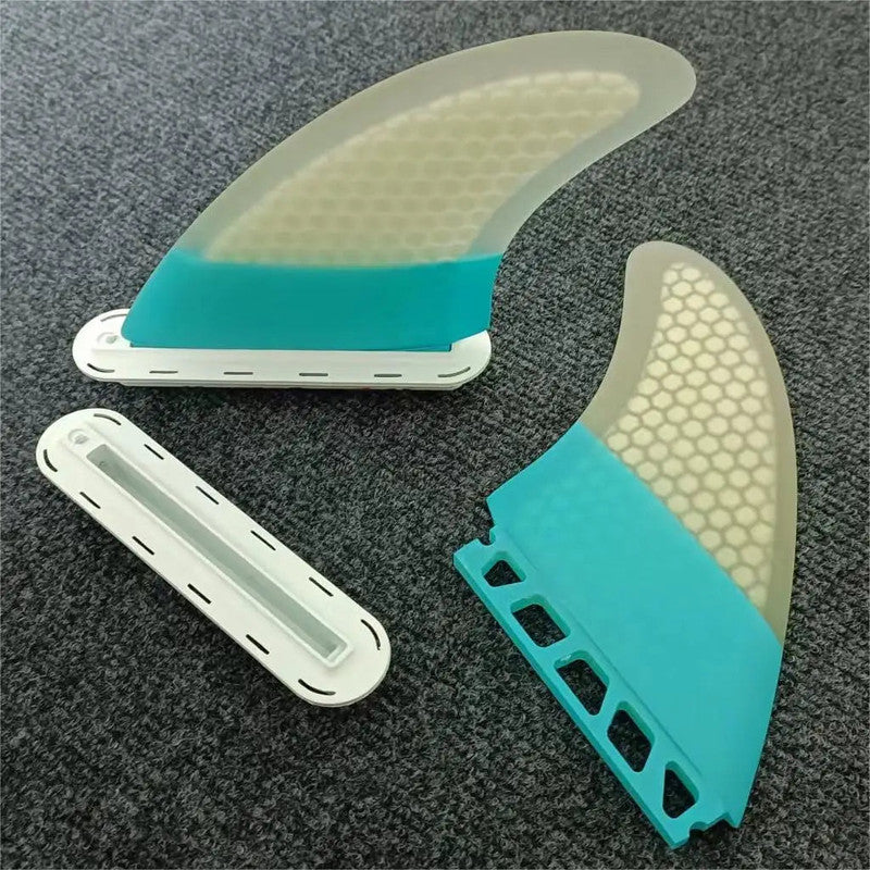 Surf Accessories 5.5 Inch Fiberglass Surfboard Twin Fins