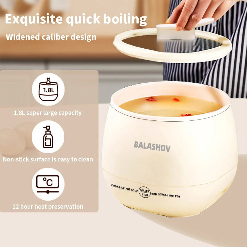 1.8L Multifunctional Electric Mini Rice Cooker