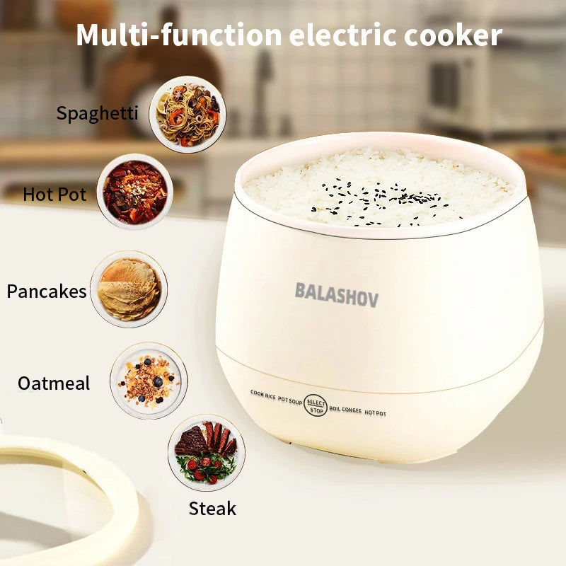 Mini Rice Cooker 1.8L Multifunctional