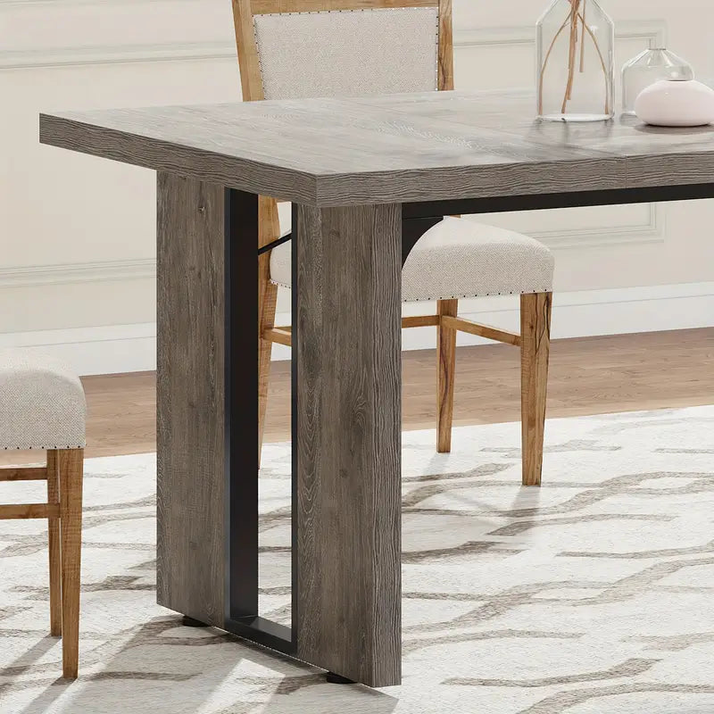 Rectangular Dining Table Rustic - NNETMLT