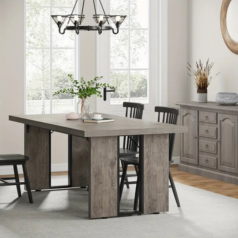 NNETMLT Rustic  Rectangular Dining Table