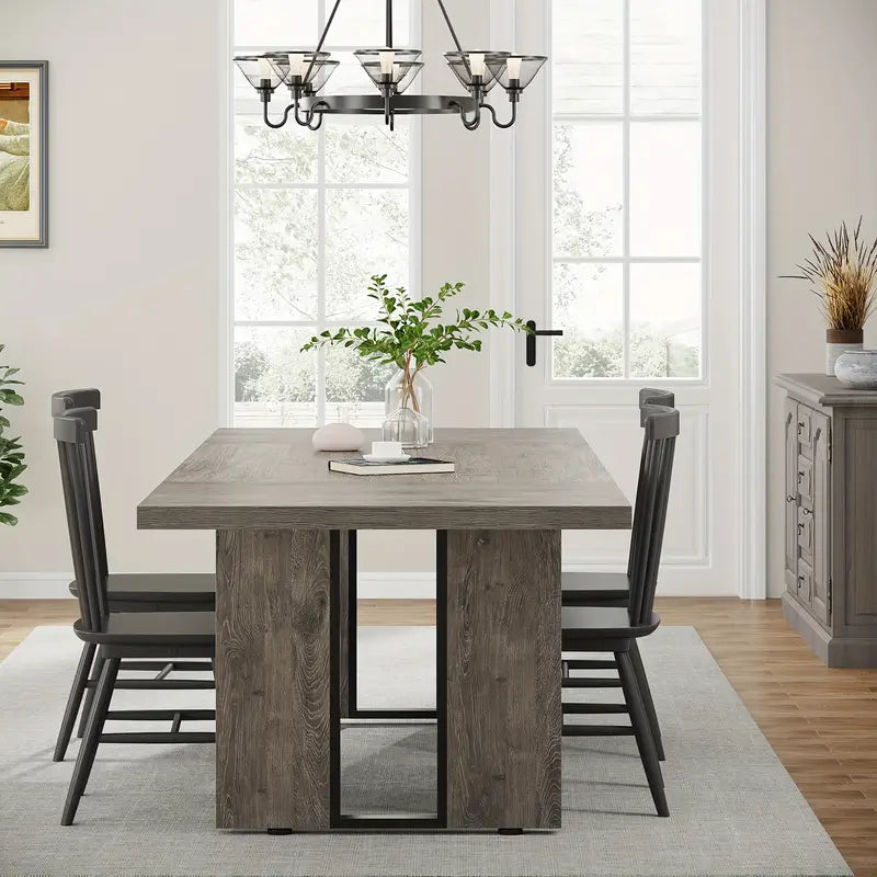 Rectangular Dining Table Rustic - NNETMLT