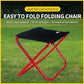 Camping Folding Camping Stool Red