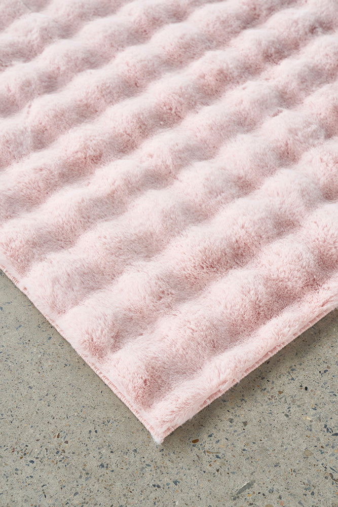 Bubble Washable Rug - Blush 270x180CM