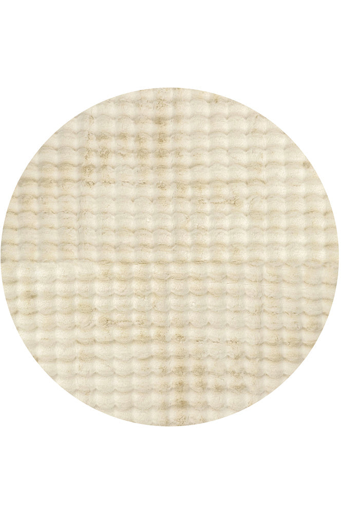 Bubble Washable Rug - Natural 150X150Cm