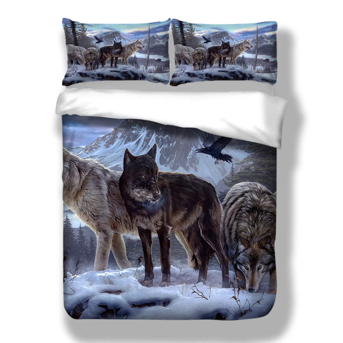 Lupo Alpine Wolf Pack Quilt / Doona / Duvet Cover set