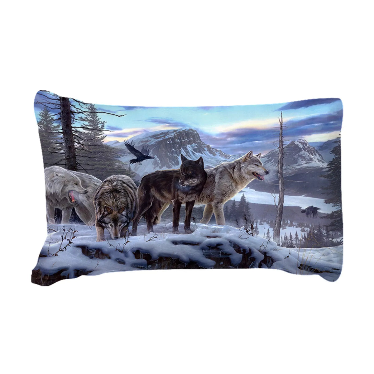 Lupo Alpine Wolf Pack Quilt / Doona / Duvet Cover set