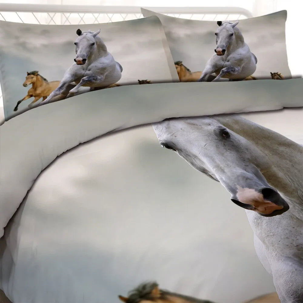 Horses Solenne Gallery Quilt Cover set