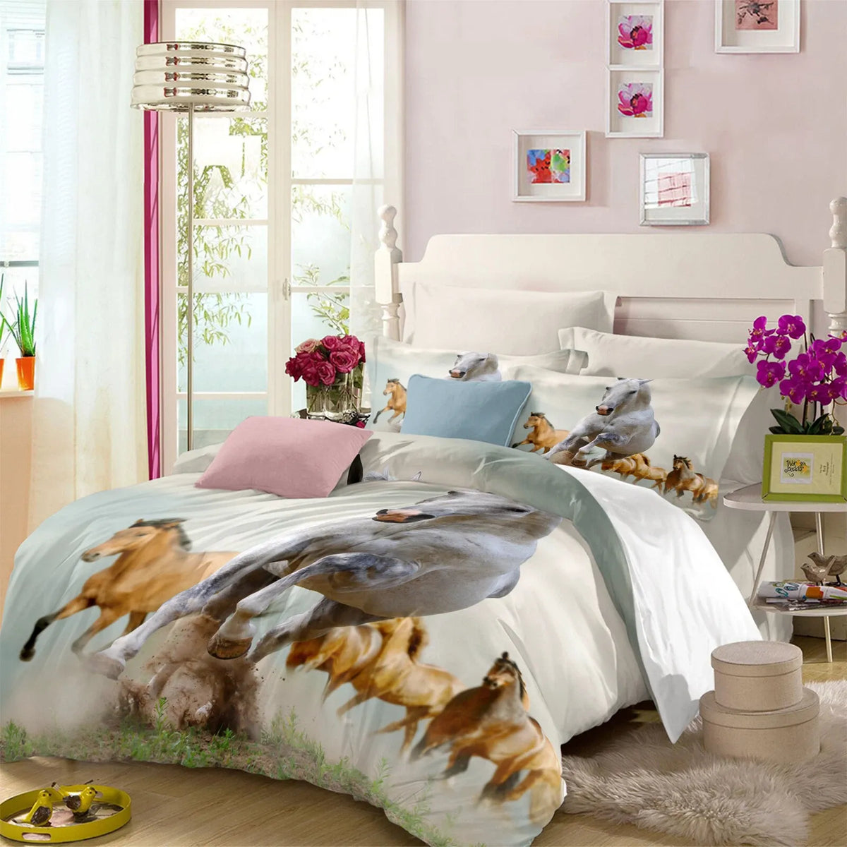 Horses Solenne Gallery Quilt Cover set