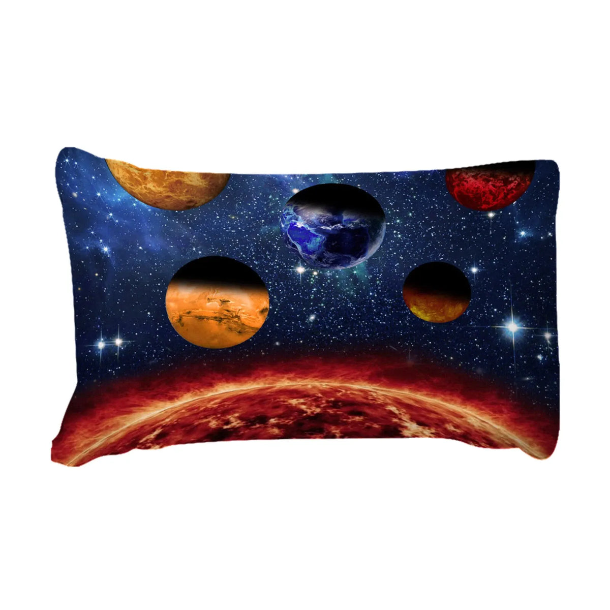 Blu Cosmic Bright Planet Galaxy Quilt / Doona / Duvet Cover set