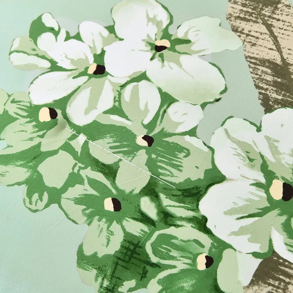 Verde Soft Elegant Floral Peony Quilt / Doona / Duvet Cover set