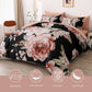 Black Maribel Marigold Quilt Cover set