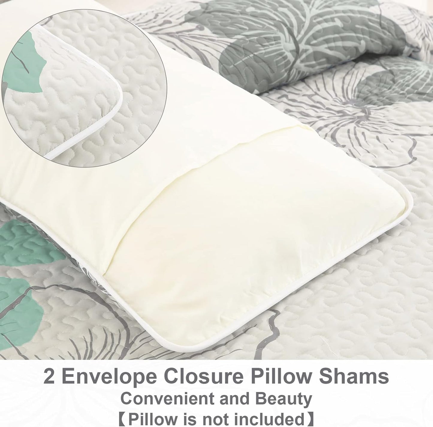 Radiant Quilted Coverlet & Pillowcases Set - Envelop Your Bed in Elegance - Queen