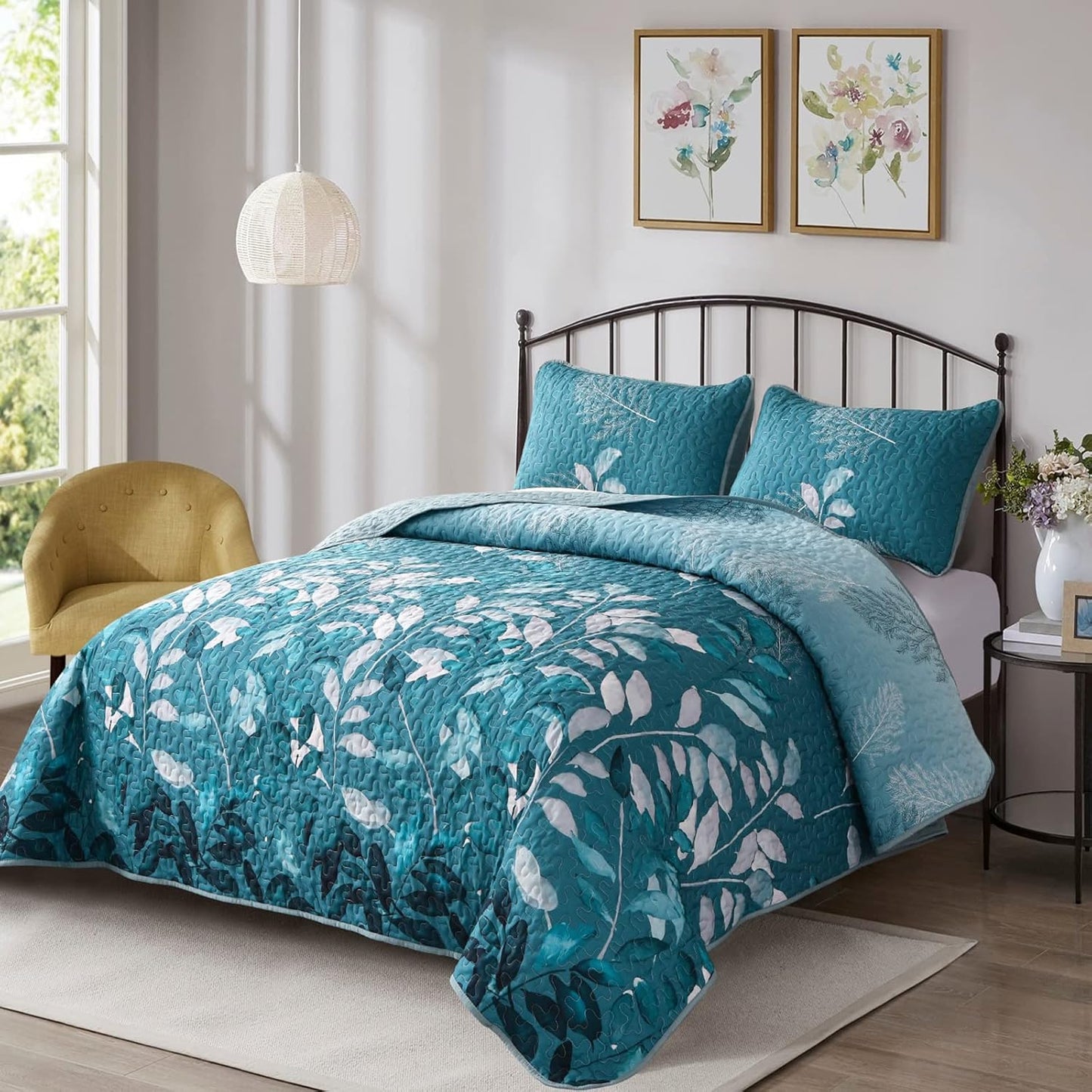 Decadent Quilted Coverlet & Pillowcases Set - Experience Supreme Comfort - Queen