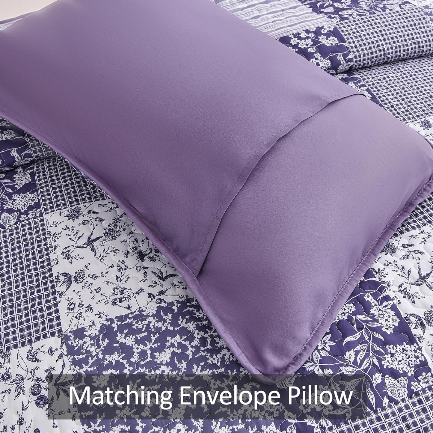 Harmonious Quilted Bedspread & Pillowcases Set - Perfect Balance of Style - Queen