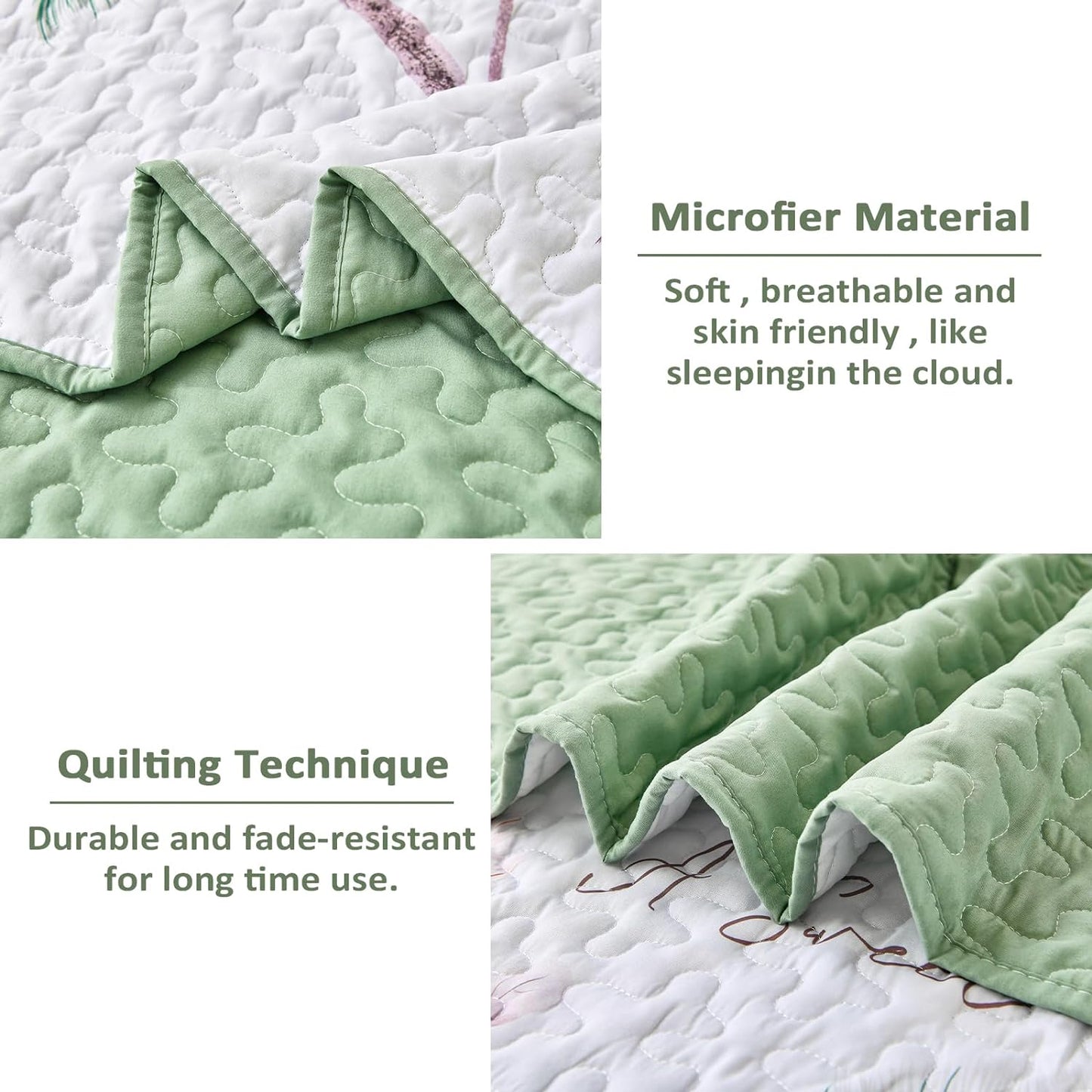 Intricate Quilted Coverlet and Pillowcases Set: A Work of Art for Your Bedroom - Queen size