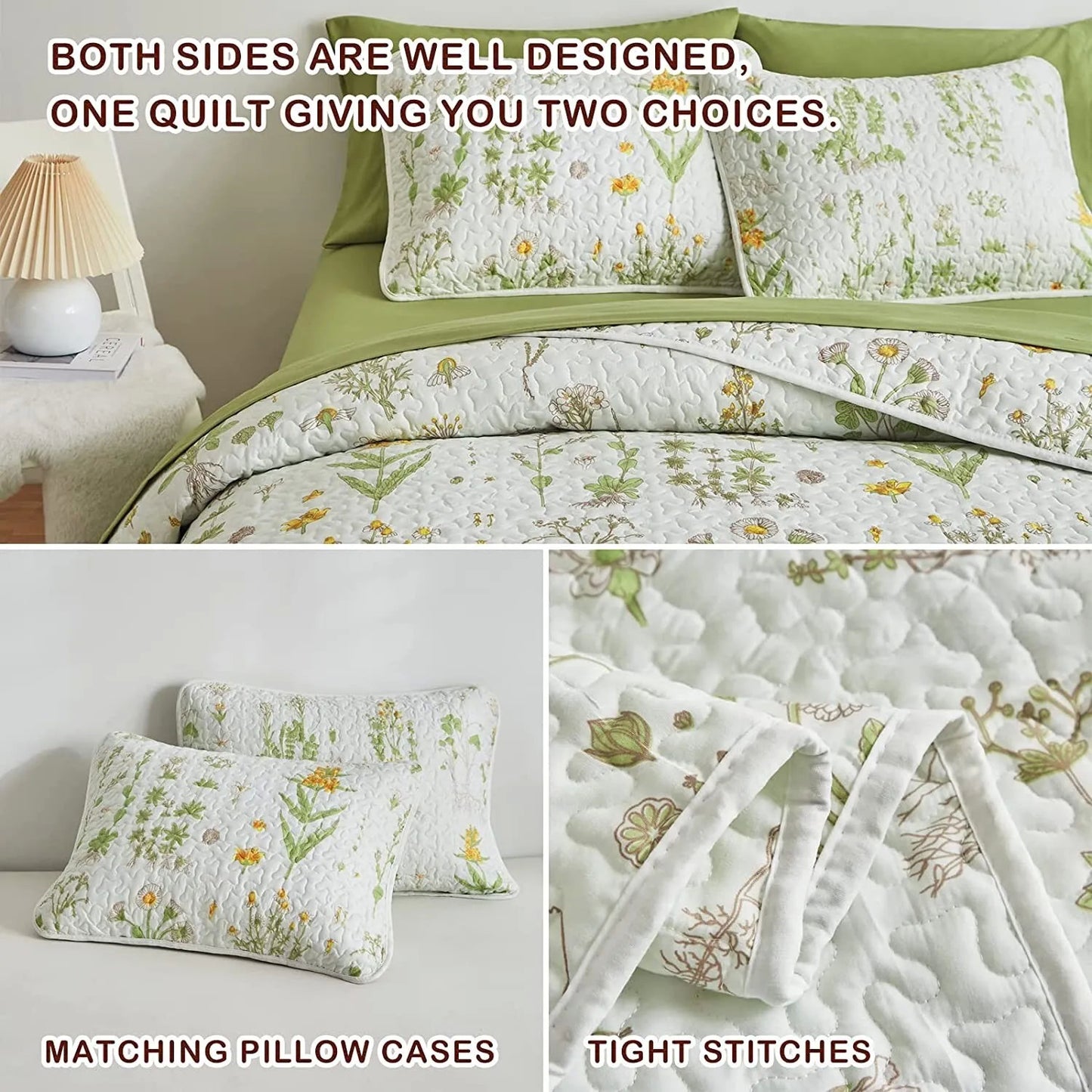 Artistic Quilted coverlet and pillowcovers set: Unleash Your Creativity - Queen size