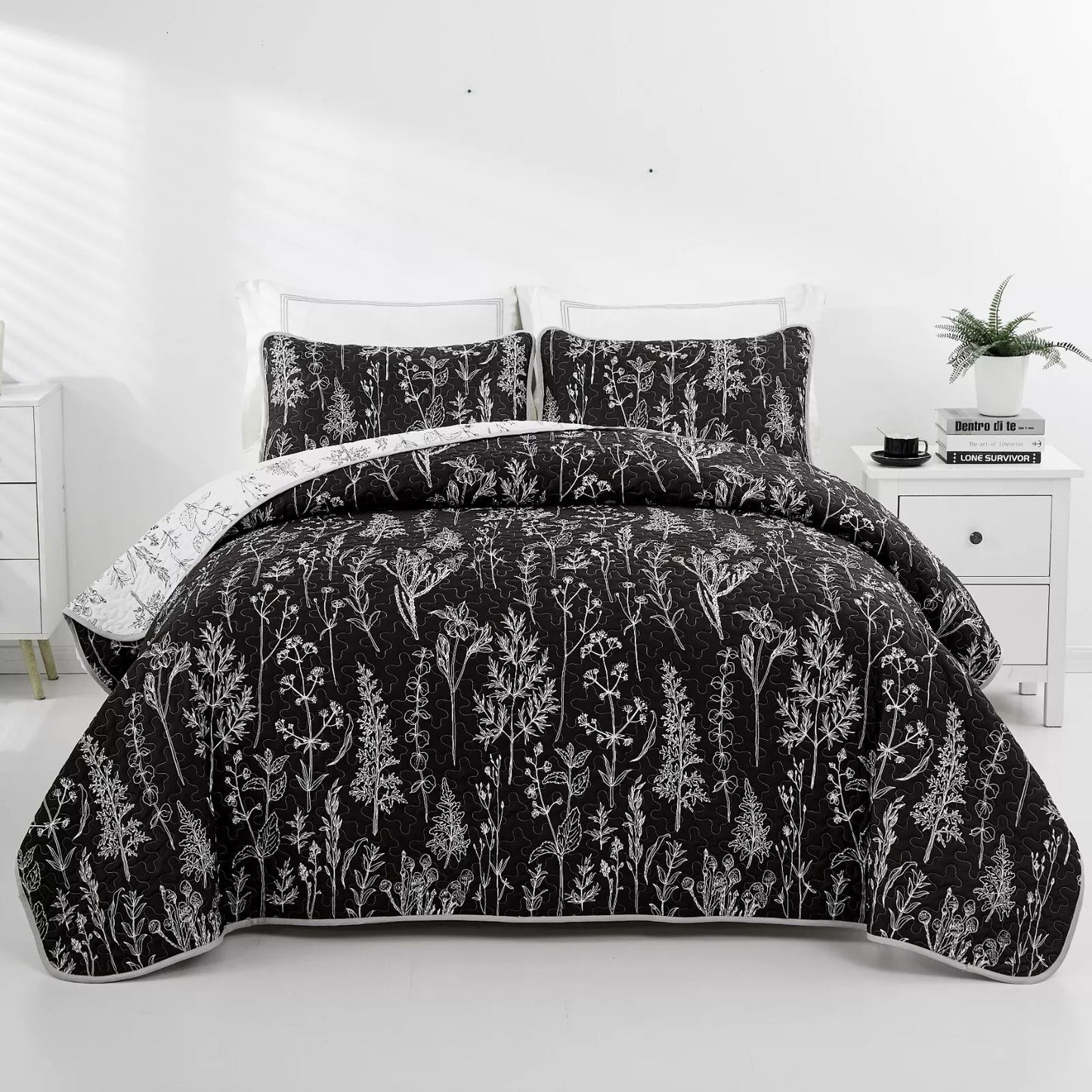 Cultured Quilted Coverlet & Pillowcases Set - Style Meets Functionality - Queen