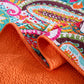 100% Cotton Coral Rainbow Paisley Coverlet Bedspread Set