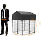 Dog Playpen House Heavy Duty Large Outdoor Dog Kennel Anti-rust Metal Pet Crate