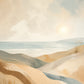 Coastal Drift Floating Frame Canvas Wall Art - Portrait - 60W x 120H cm - White