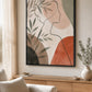 Quiet Muse Floating Frame Canvas Wall Art - Portrait - 40W x 50H cm - Natural Birch