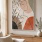 Quiet Muse Floating Frame Canvas Wall Art - Portrait - 40W x 50H cm - Natural Birch