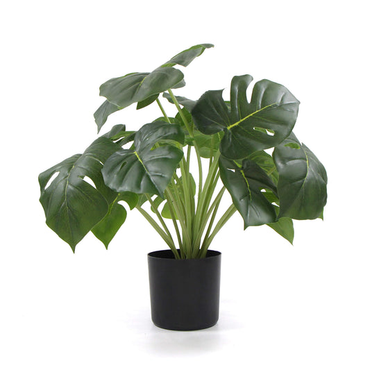 Artificial Split Philodendron Plant Potted Dense with Real Touch Leaves - 50cm