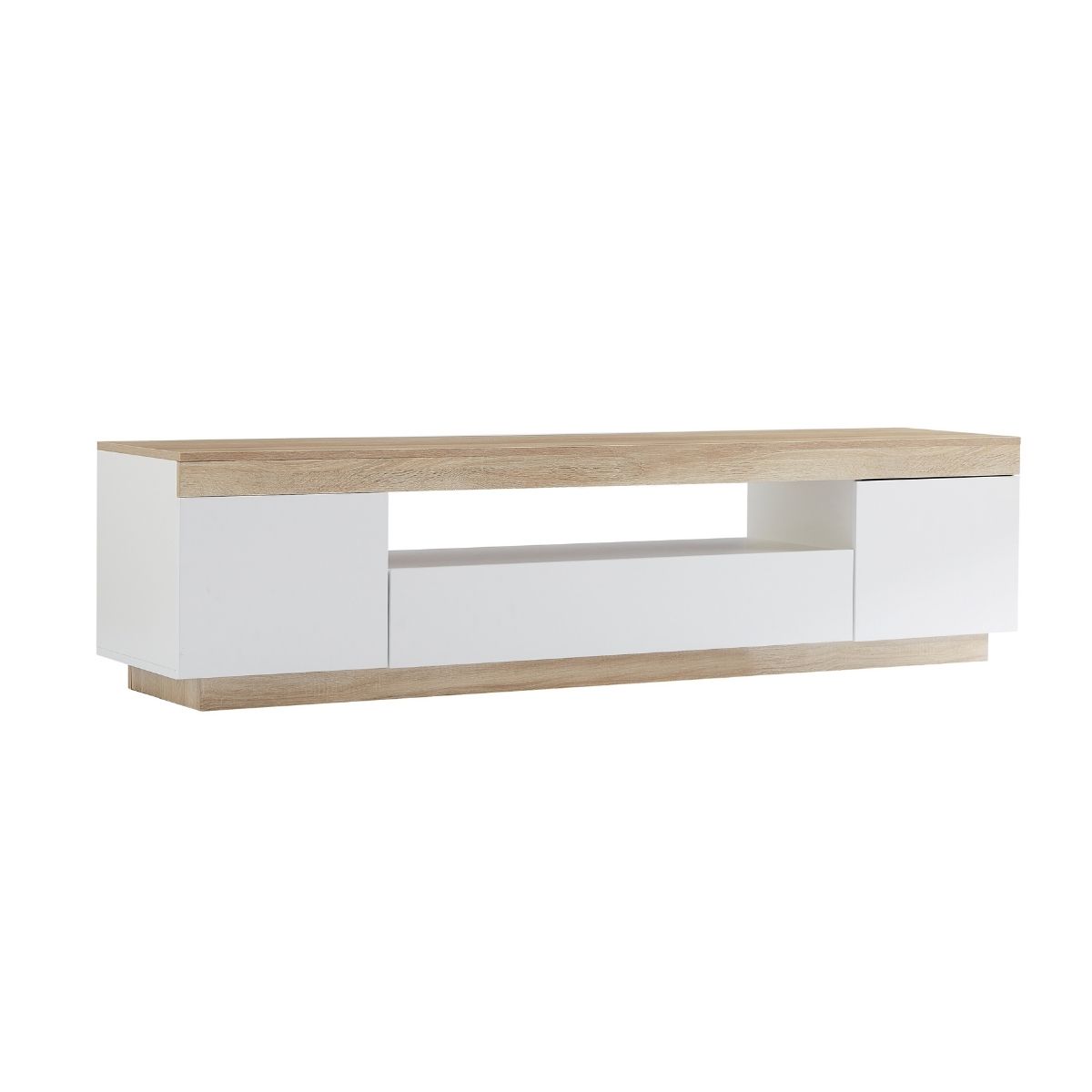 Coastal White Wooden TV Cabinet Entertainment UniT