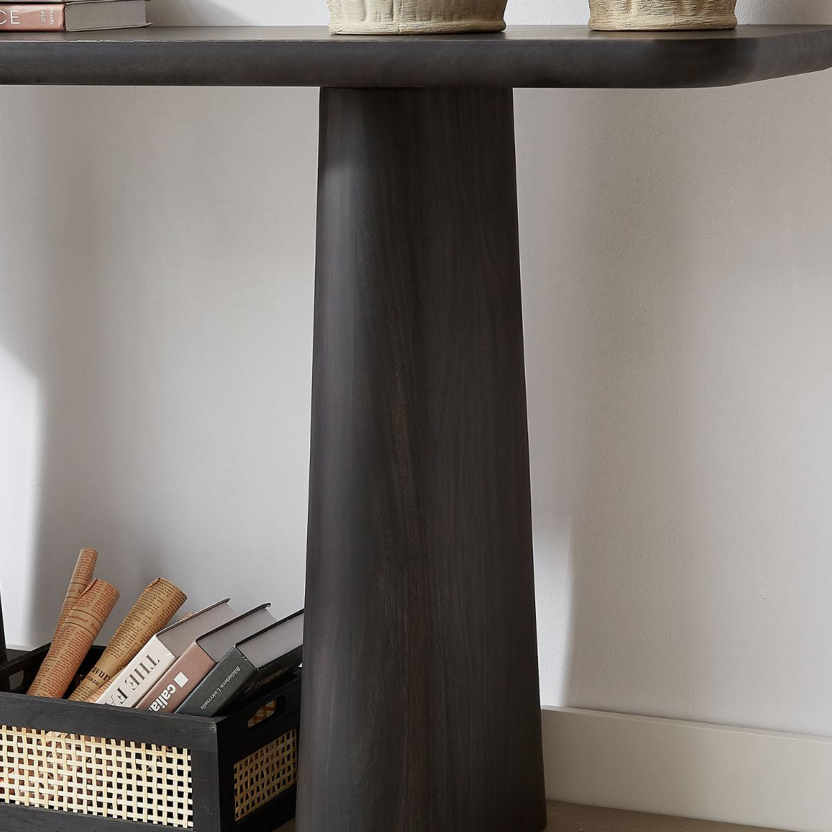 Hallie Black Console Table