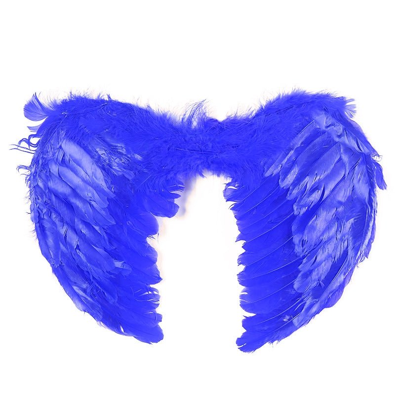Large feather angel wings assorted colours - White