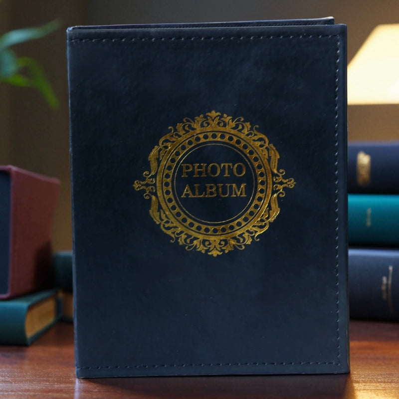 Classic photo album 200 Pcs 4x6 photos Red and Black - Red