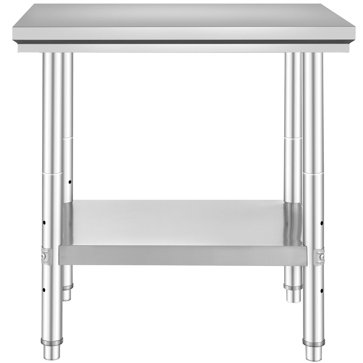 VEVOR Commercial Worktable & Workstation 24 x 30 x 32 Inch Stainless Steel Work Table Heavy Duty Commercial Food Prep Work Table for Home, Kitchen, Restaurant Metal Prep Table with Adjustable Feet