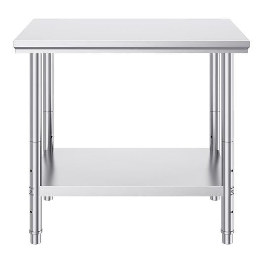 VEVOR 910x610mm Stainless Steel Kitchen Bench Commercial Work Food Prep Table