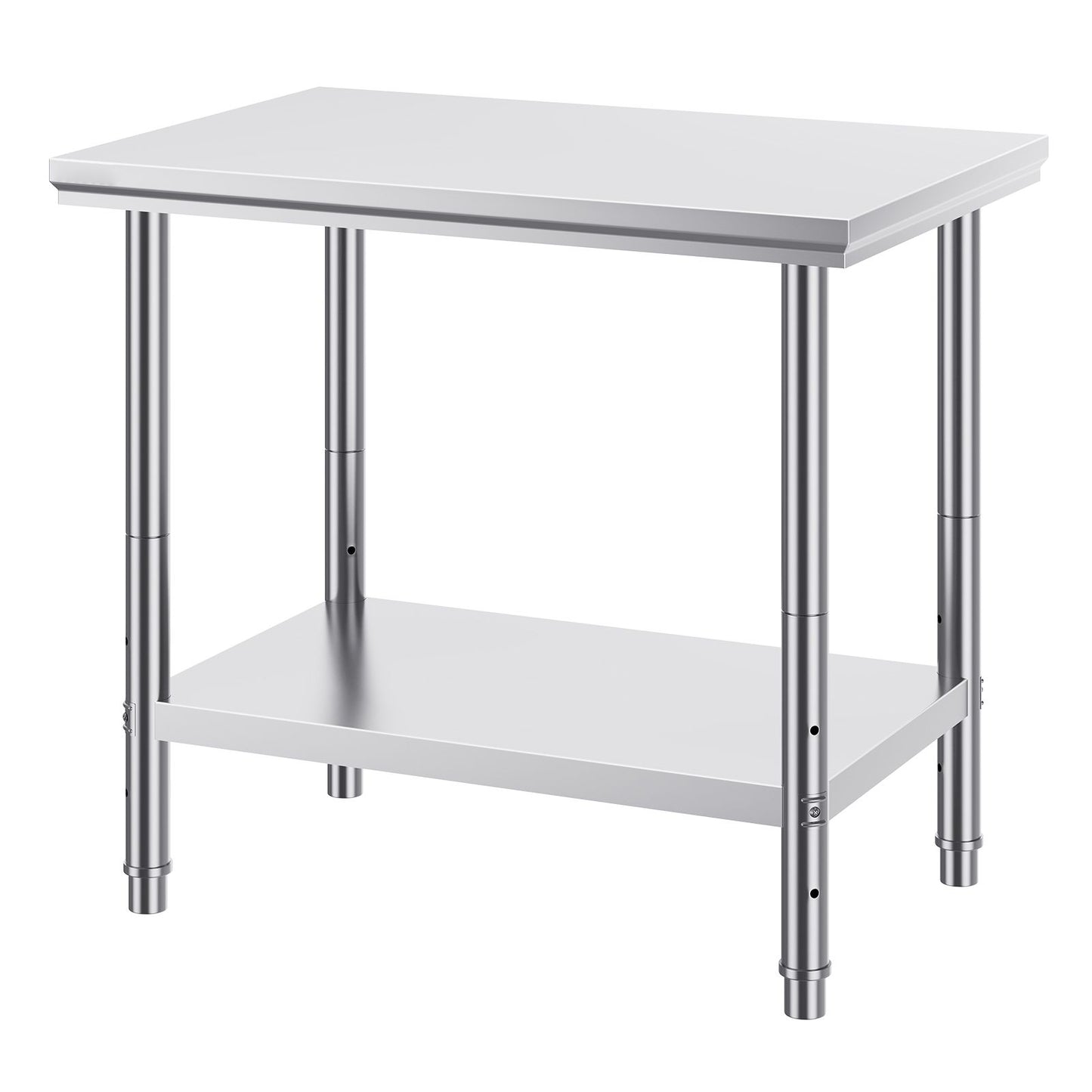 VEVOR 910x610mm Stainless Steel Kitchen Bench Commercial Work Food Prep Table