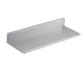 8.6" x 24" Stainless Steel Shelf, Wall Mounted Floating Shelving with Backsplash, 44 lbs Load Capacity Commercial Shelves, Heavy Duty Storage Rack for Restaurant, Kitchen, Bar, Home, and Hotel (2 Packs)