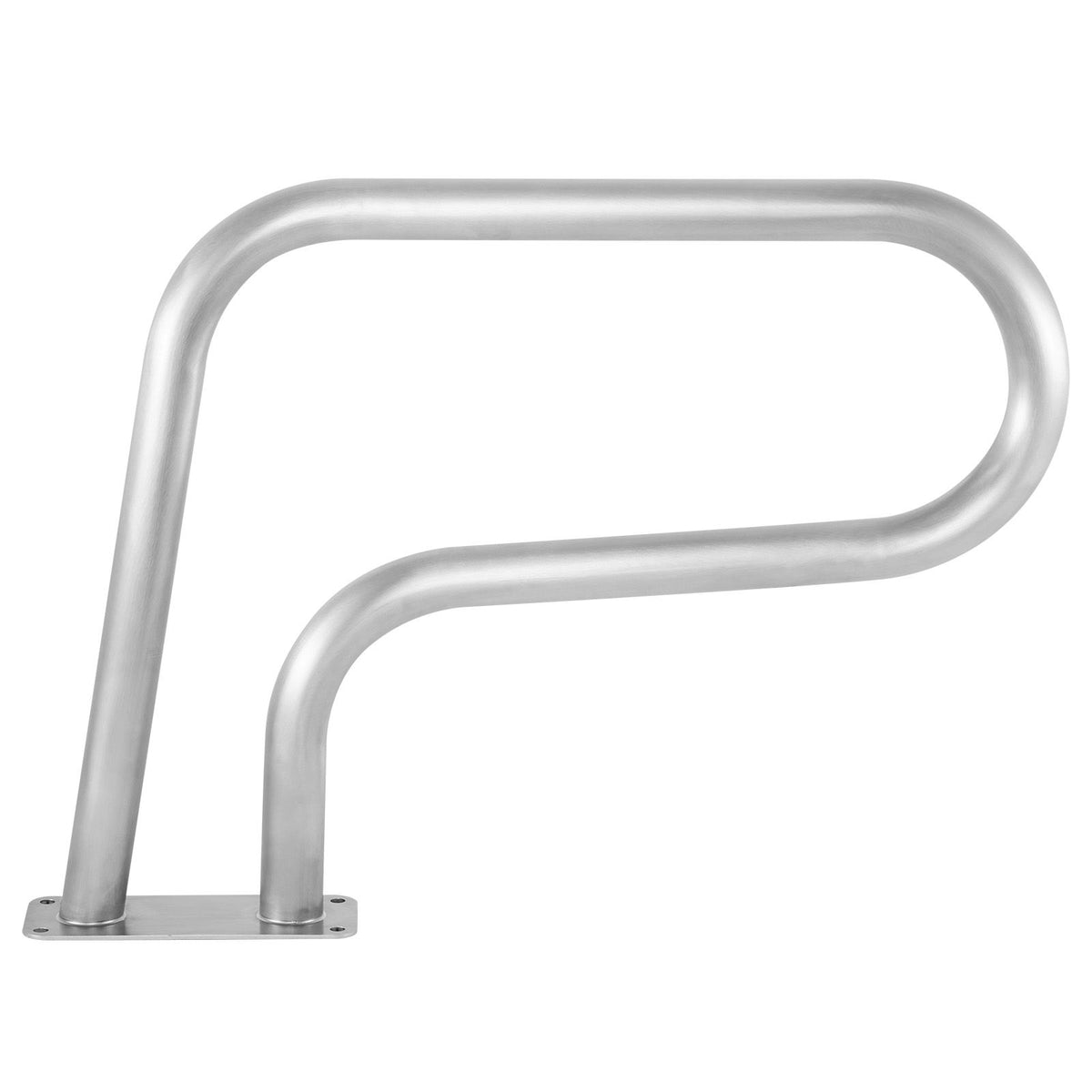 VEVOR Pool Rail 30x22 Pool Railing 304 Stainless Steel 250LBS Load Capacity Silver Rustproof Pool Handrail Humanized Swimming Pool Handrail with Blue Grip Cover & M8 Drill Bit & Self-Taping Screws