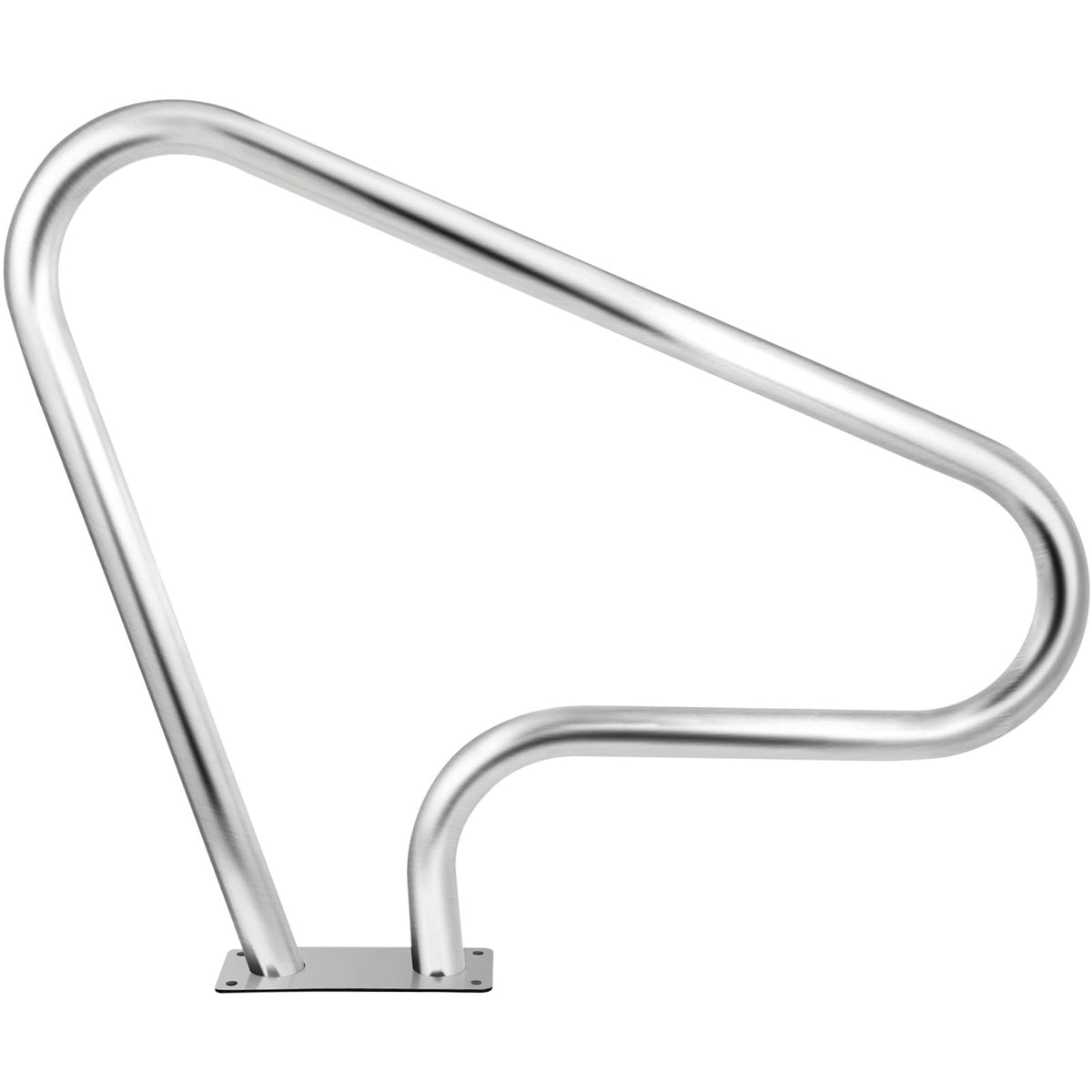VEVOR Pool Rail 39x32 Pool Railing 304 Stainless Steel 250LBS Load Capacity Silver Rustproof Pool Handrail Humanized Swimming Pool Handrail with Blue Grip Cover & M8 Drill Bit & Self-Taping Screws