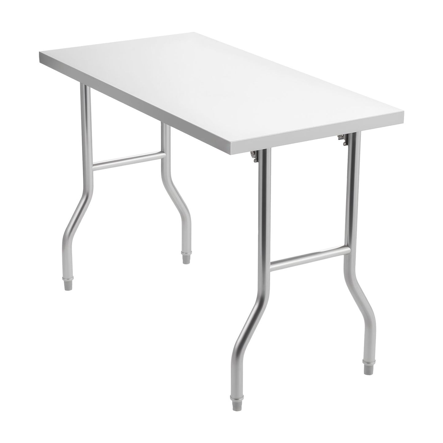 VEVOR Stainless Steel Kitchen Bench Folding Commercial Prep Table 1220x610 mm