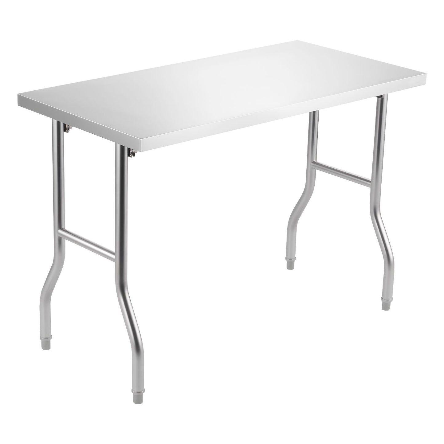 VEVOR Stainless Steel Kitchen Bench Folding Commercial Prep Table 1220x610 mm