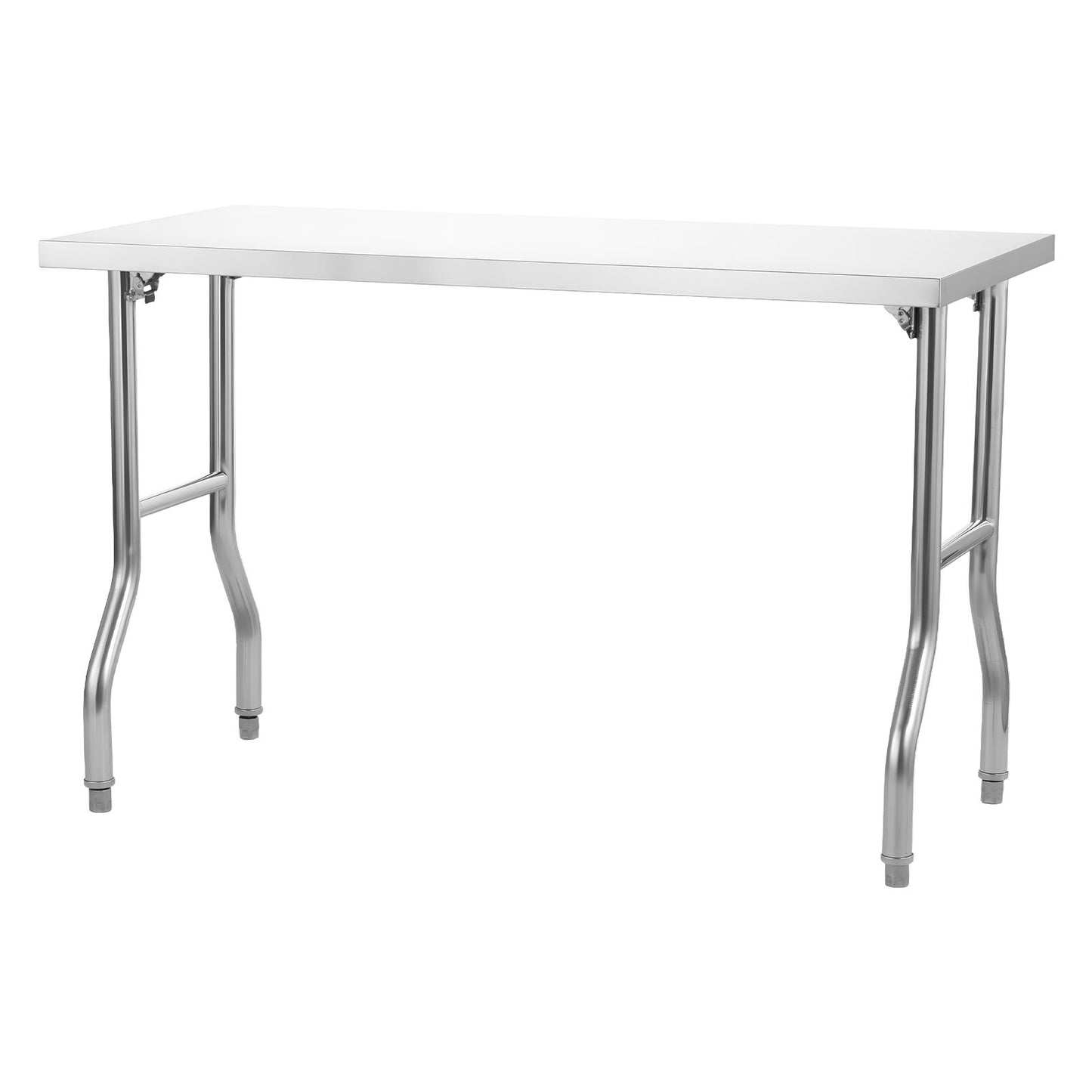VEVOR Stainless Steel Kitchen Bench Folding Commercial Prep Table 1220x610 mm