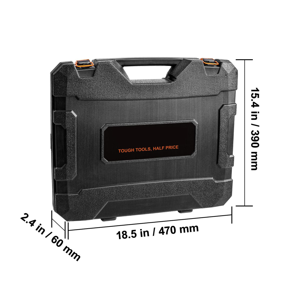 3/8" Drive Impact Socket Set, 90 Piece Socket Set SAE 1/4"-3/4" and Metric 6-19mm, 6 Point Cr-Mo Alloy Steel for Auto Repair, Includes Extension Bars Universal Joint Adapter Lock Storage Case