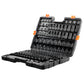 VEVOR Impact Sockets Set 130PCS 6-Point 3/8" & 1/2" Drive Bit Ratchet Tool Kit