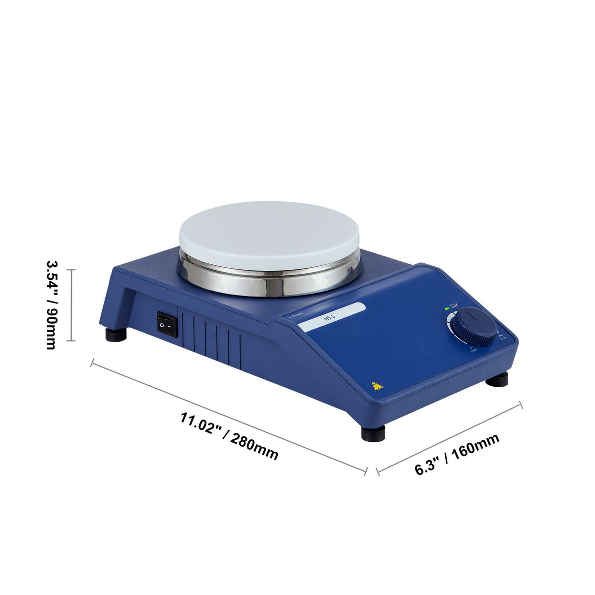 VEVOR Magnetic Stirrer Stir Plate Kit 0-1500 RPM Adjustable Speed Max 22L