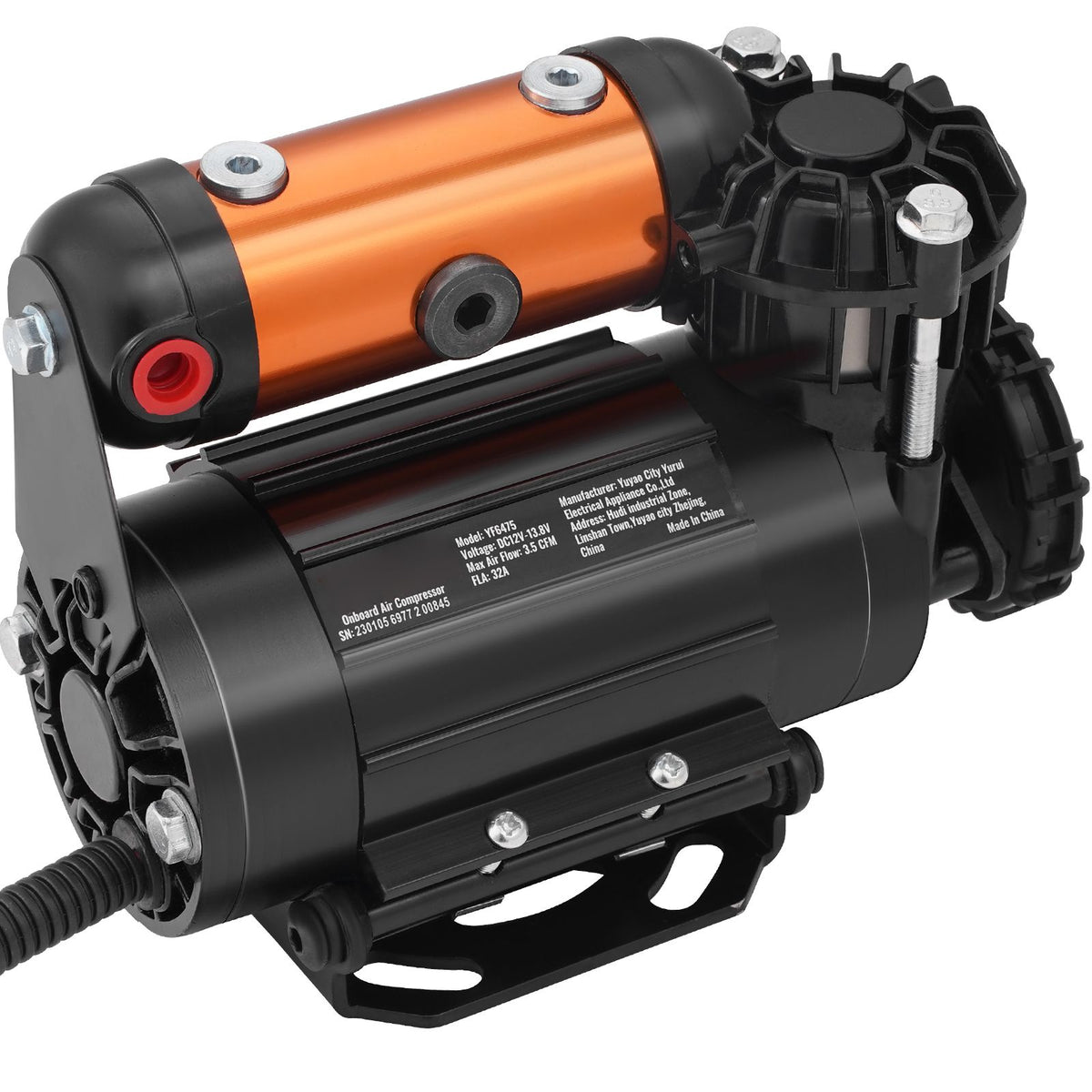 VEVOR Onboard Air Compressor Kit 150PSI Offroad Air Compressor Portable Tire Inflator Heavy Duty 3.5CFM Air Pump for Jeep SUV 4x4 Vehicle Compatibility with Air tools, Air horns, Lockers