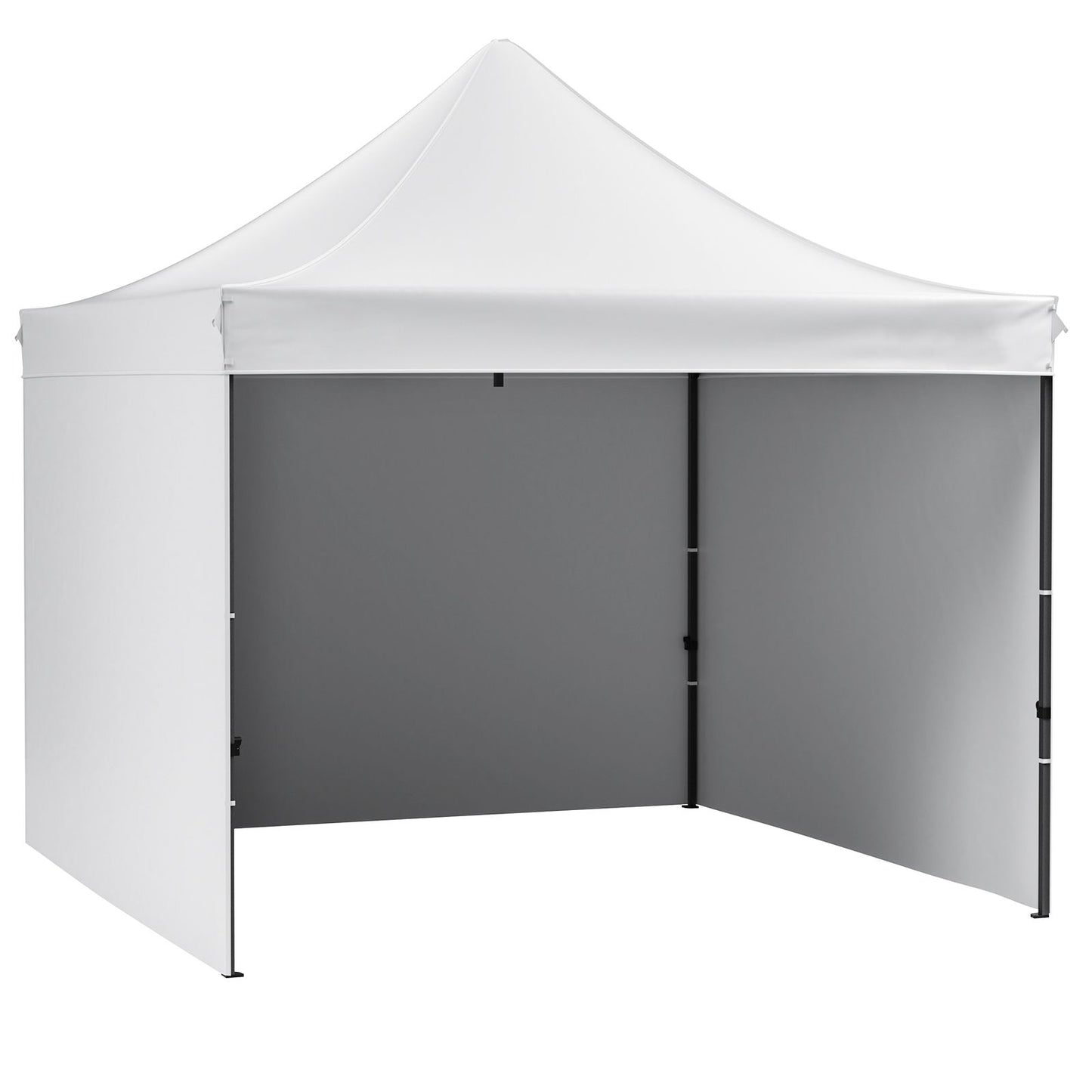 VEVOR Pop Up Canopy Tent Outdoor Gazebo Tent 10x10FT with Sidewalls & Bag White