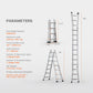 VEVOR Telescoping Ladder A Frame, 13 FT Compact Aluminum Extension Ladder, Multi-Function Portable Collapsible RV Ladder, Telescopic Ladder for Homework Stairs Indoor Outdoor Roof, 330lb Load