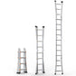 VEVOR Telescoping Ladder A Frame, 13 FT Compact Aluminum Extension Ladder, Multi-Function Portable Collapsible RV Ladder, Telescopic Ladder for Homework Stairs Indoor Outdoor Roof, 330lb Load