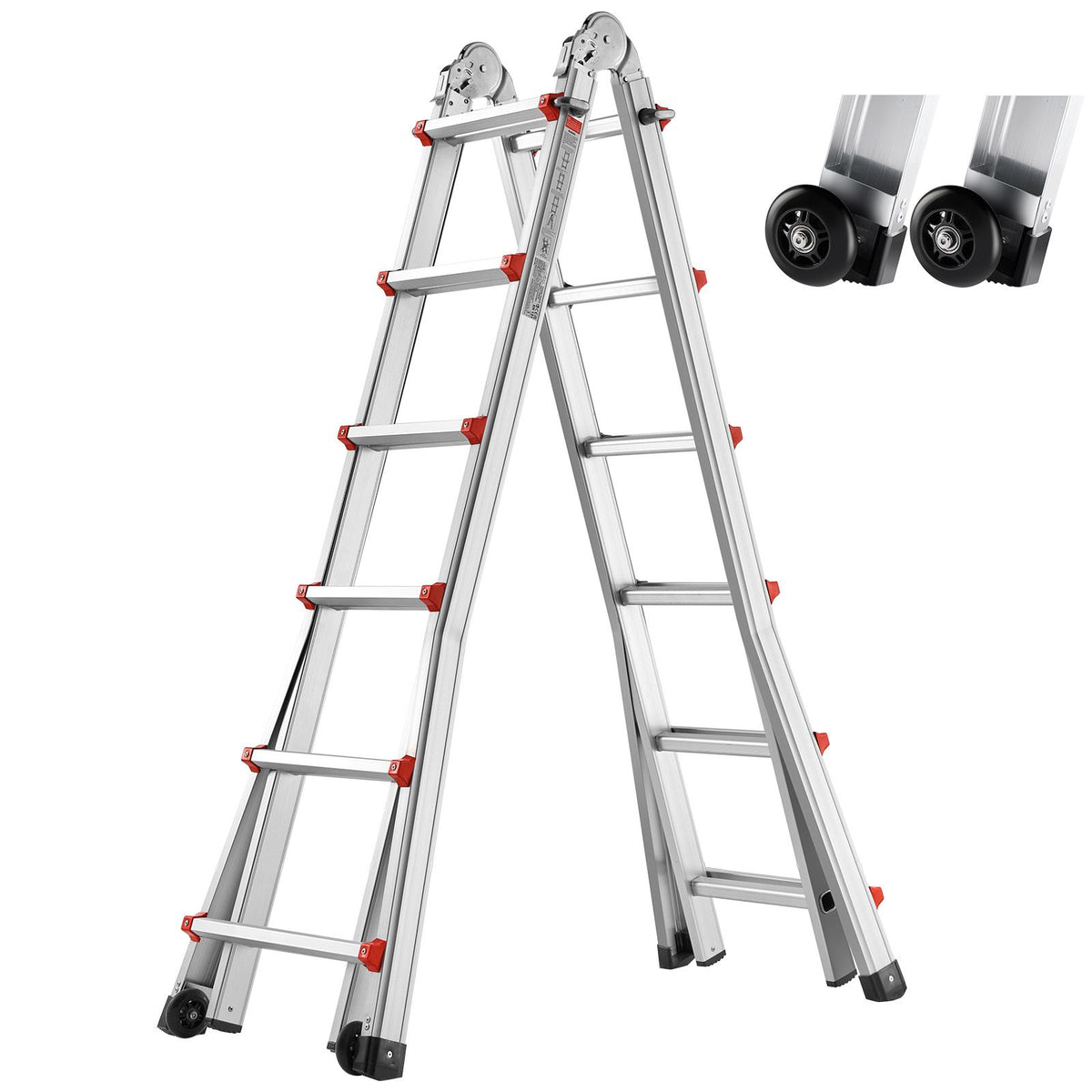 Telescoping Ladder A Frame 20 FT Extension Multi-Function for Homework