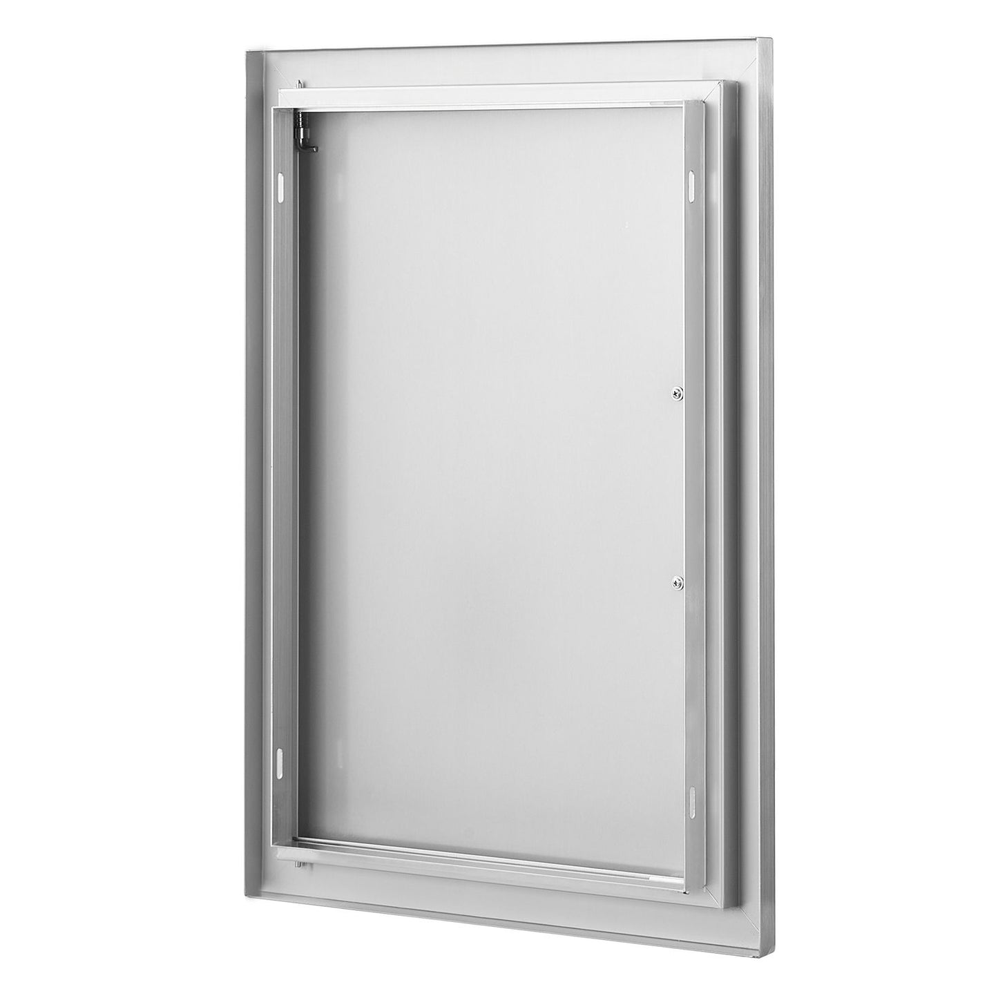 VEVOR BBQ Access Door, 432x610 mm Single Outdoor Kitchen Door, Stainless Steel Flush Mount Door, Wall Vertical Door with Handle, for BBQ Island, Grilling Station, Outside Cabinet